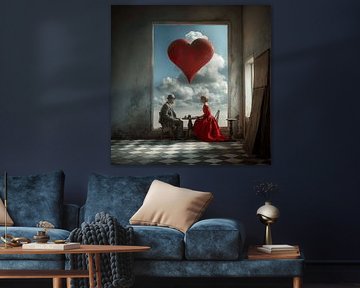 Schachmatt in der Liebe | Surreal Fine Art von Karina Brouwer