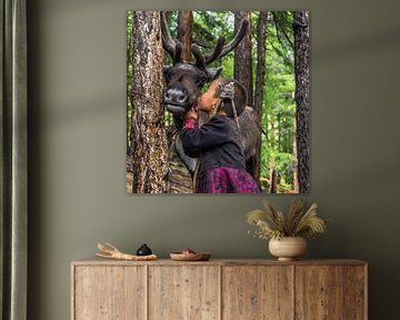 The reindeer girl by Yvonne de Bondt