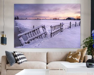 Winterpracht in de polder van Sander Poppe