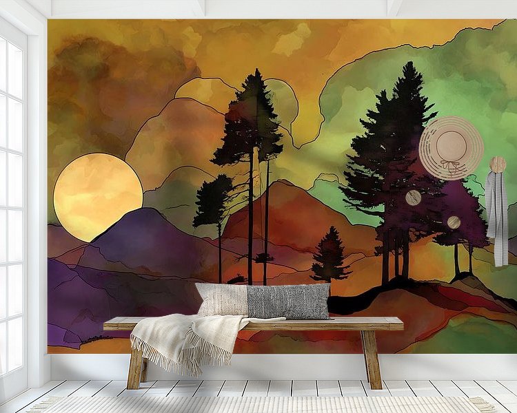 Example of the artwork in a room