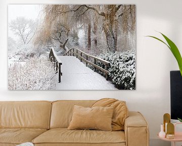 Broersepark-Brücke im Winter