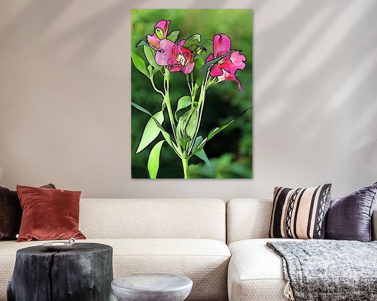 Example of the artwork in a room