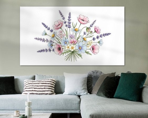 Example of the artwork in a room