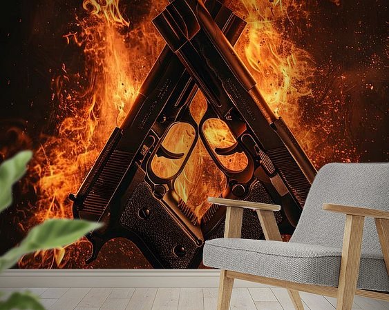 Example of the artwork in a room