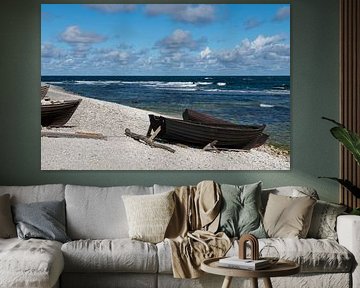 Vissersbootjes op Faro van Hanneke Luit