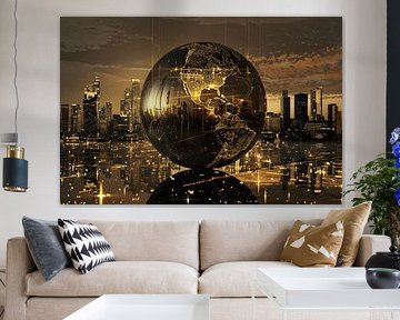 Globus mit Stadtbild von MNS Designs