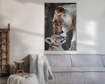 Lioness and young (caste) by MNS Designs