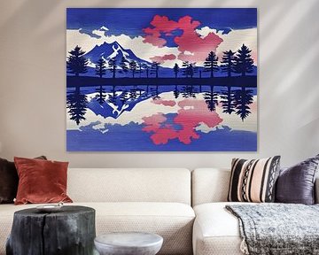 Evening over the Lake by Thea