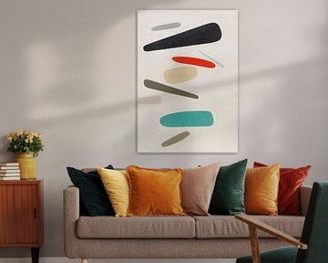 Willi Baumeister - Formes en couleur (Formes volantes) (1937) sur Peter Balan