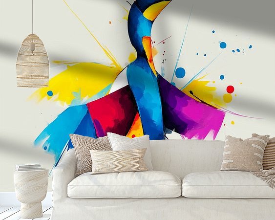 Example of the artwork in a room