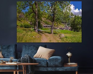 Bergdorf am Ende des Maggiatals, Lavizzara, Tessin Ticino, Schweiz