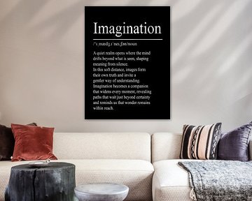 Imagination Definition - Black by WordsThatInspire