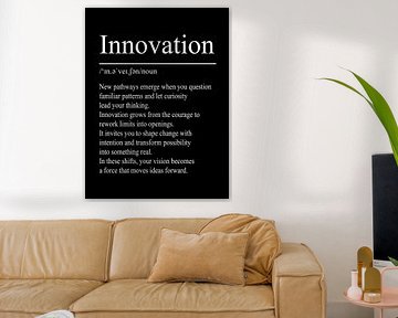 Innovation Definition - Black by WordsThatInspire