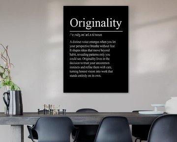 Originality Definition - Black by WordsThatInspire