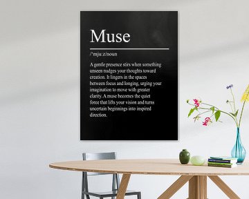 Muse Definition - Black by WordsThatInspire
