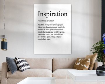 Inspiration Definition - White by WordsThatInspire