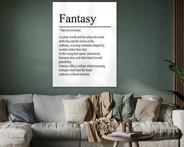 Fantasy Definition - White by WordsThatInspire