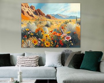 Flowers in the desert by Linda de Klein