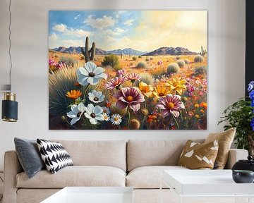 Flowers in the desert by Linda de Klein