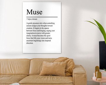 Muse Definition - White by WordsThatInspire