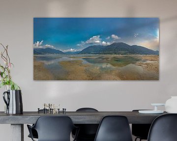 Die Sandbänke an der Mündung der Maggia in den Lago Maggiore, Ascona, Tessin Ticino, Schweiz