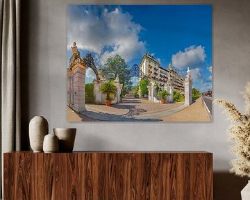 Die luxuriöse Umzäunung des Grand Hotel des Iles Borromees, Stresa, Piemont, Italien