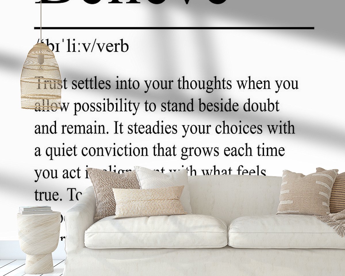 Example of the artwork in a room