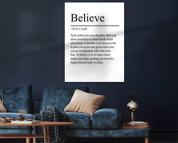 Believe Definition - White