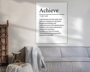 Achieve Definition - White