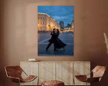 Between the steps of the city by Klaus Tesching - Art-AI