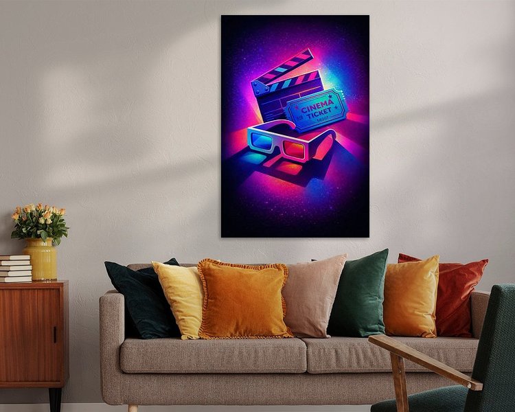 Example of the artwork in a room