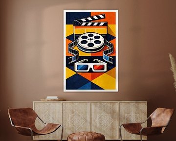 Retro Kino Ikonen Wandkunst von Dodik Hariyono