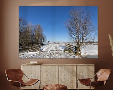Niederländische Winterlandschaft von Sander Groenendijk