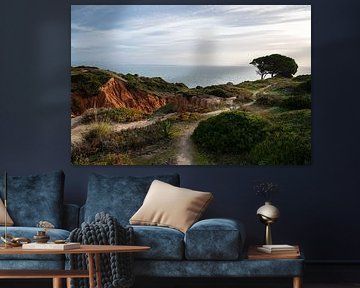Paradise of Wild Plants and Sea View Horizontal - Lagos, Algarve by Linsy Steijvers