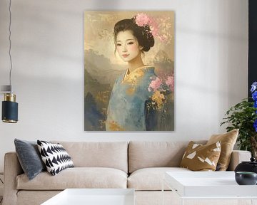 Portrait Japanese woman: Modern Classic Japanese Portraits by Studio Pieternel