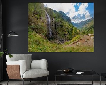 Wasserfall La Froda, Verzascatal, Sonogno, Tessin Tessin, Schweiz