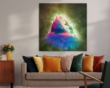 Kristall mit bunter Beleuchtung von ManfredFotos