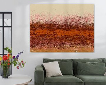 Minimalistische abstrakte Landschaft in Erdtönen von Dina Dankers