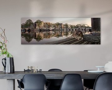 Amsterdam, Braune Ratte am Fluss Amstel. von Frans Lemmens