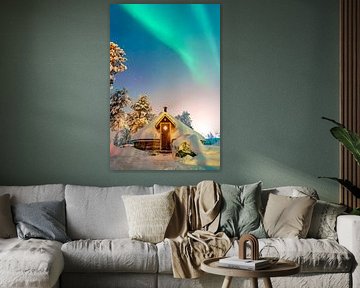 Northern Lights in Lapland by Kevin van Leeuwen