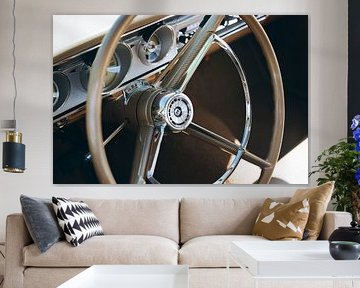 Ford Fairlane Cockpit (Echte Analog-Fotografie) von Heiko Kapeller