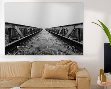 Track to the Silence black and white