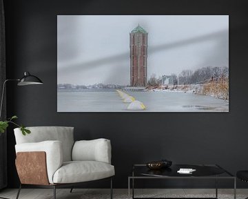 Icy Symmetry at Aalsmeer Water Tower