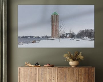 Winter silence around Aalsmeer water tower