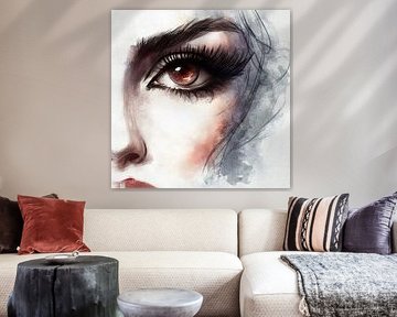 Bernsteinauge Porträtfragment