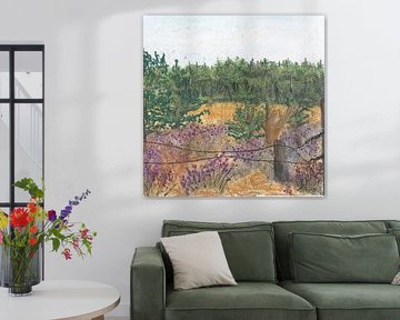 purple and yellow... autumn colours on the heath.e by moments in watercolors