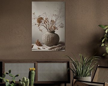 Soft Country Light - painting with sober still life by Kleurenrijk