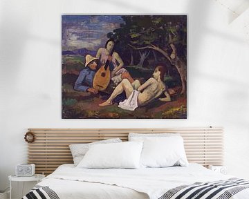 Karl Hofer, Twee vrouwen met luitspeler, 1940