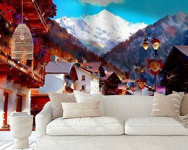 Example of the artwork in a room