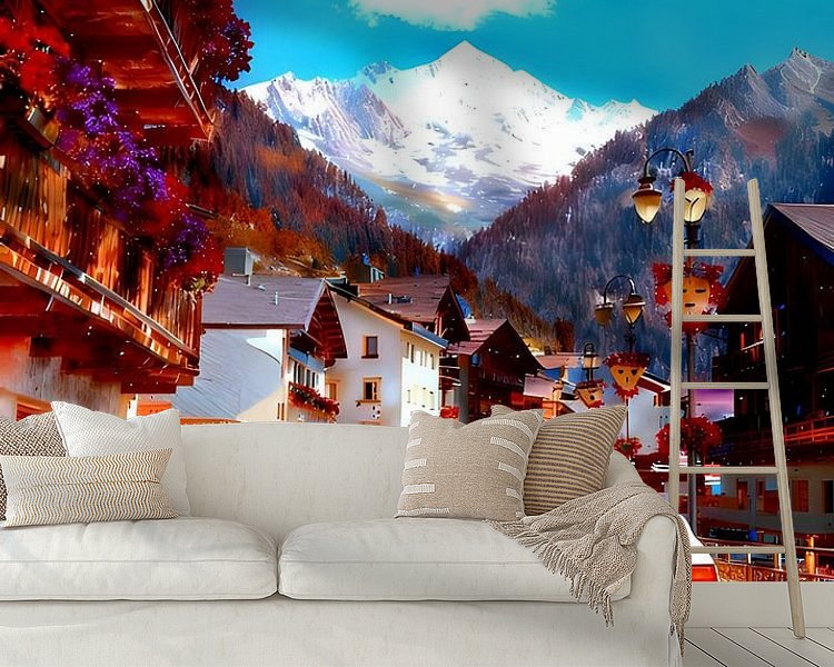 Example of the artwork in a room